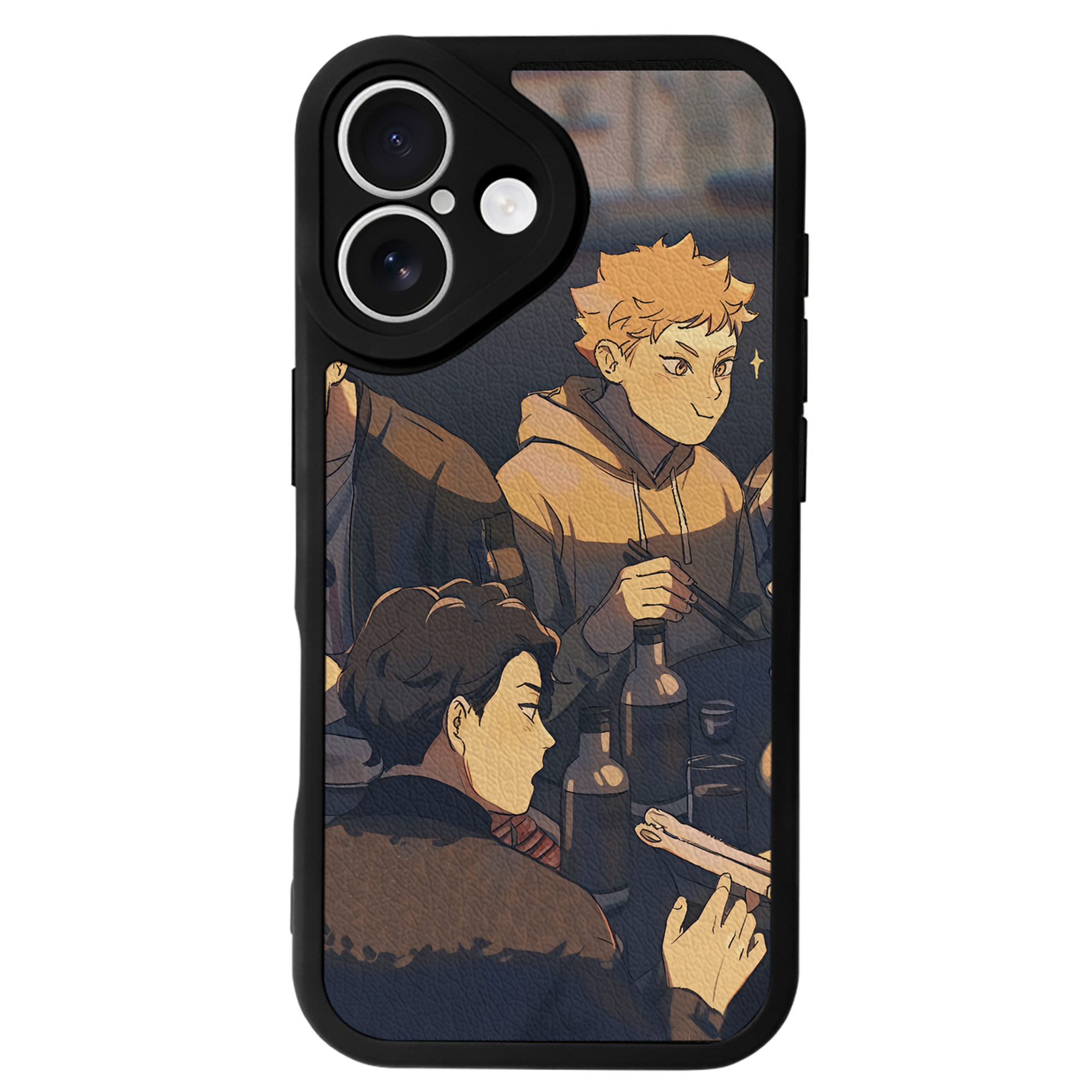 （画像用） ハイキュー!! Haikyu!! 【iPhone 16シリーズ対応】シリコンスマホケース（レザー調） 材質：シリコン